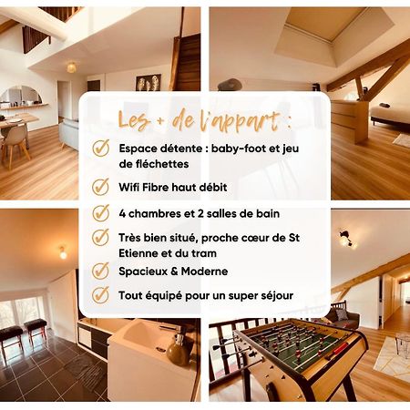 Bel Appart' 4 Chambres Duplex Durafour Saint-Etienne  Ngoại thất bức ảnh